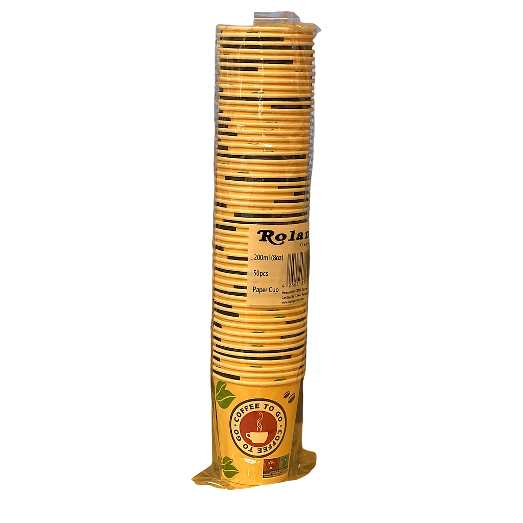 Roland Pappbecher 200ml (50Stk)